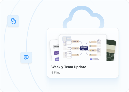 Save and sync everything in the cloud.