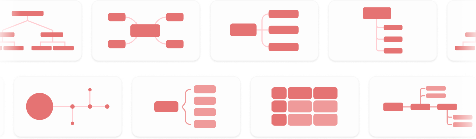 From fishbone to matrix, all 9 Xmind structures are now available in AI Templates.