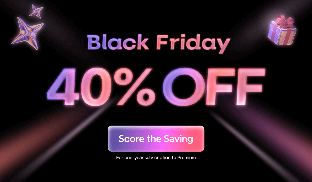 Save more than 40% this Black Friday