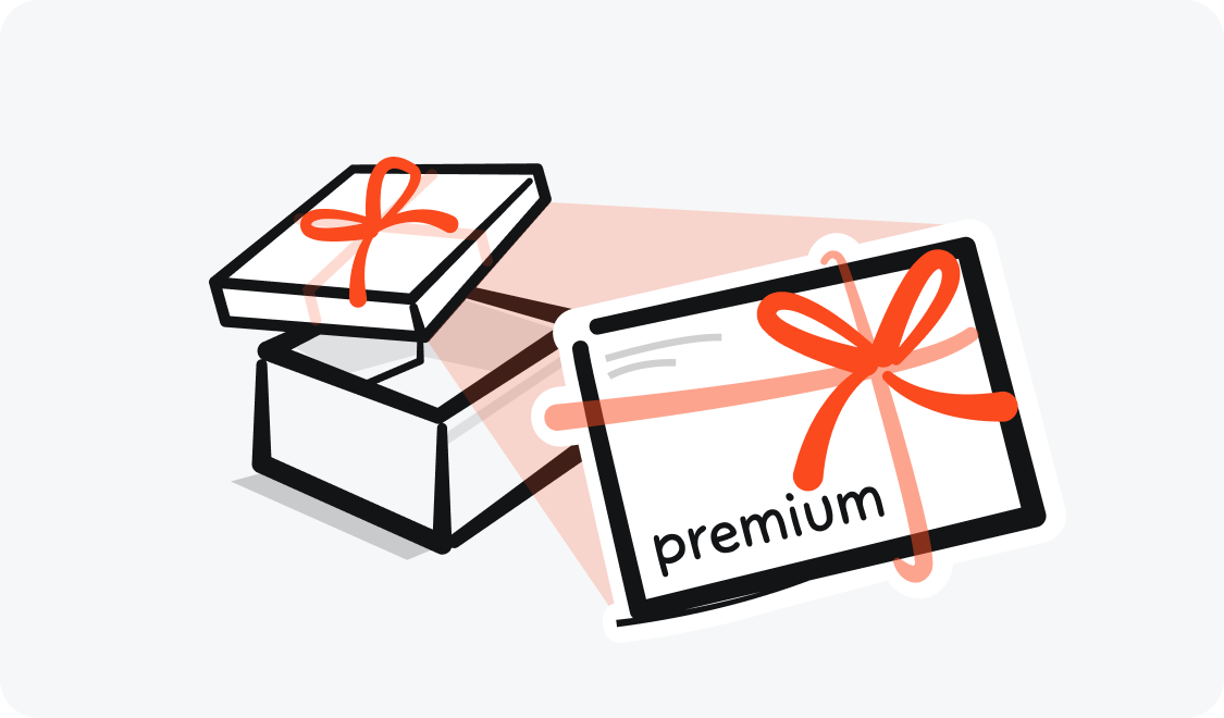 Gift box with one-year Xmind Premium membership card