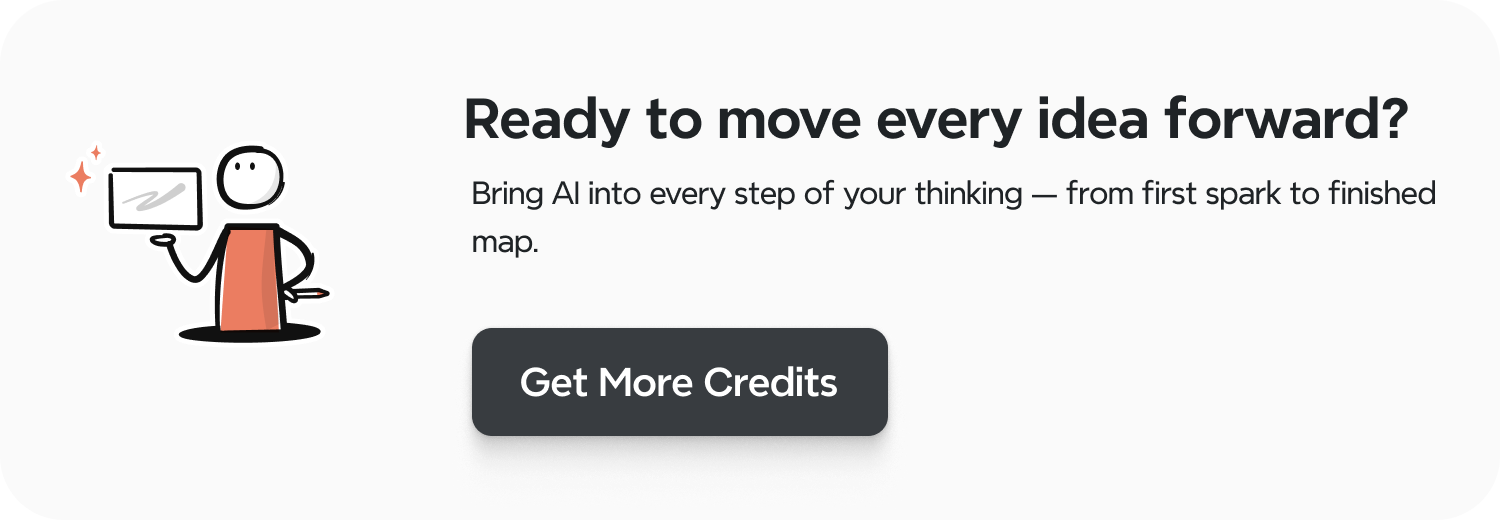 Ready to move every idea forward?
Bring AI into every step of your thinking — from first spark to finished map.