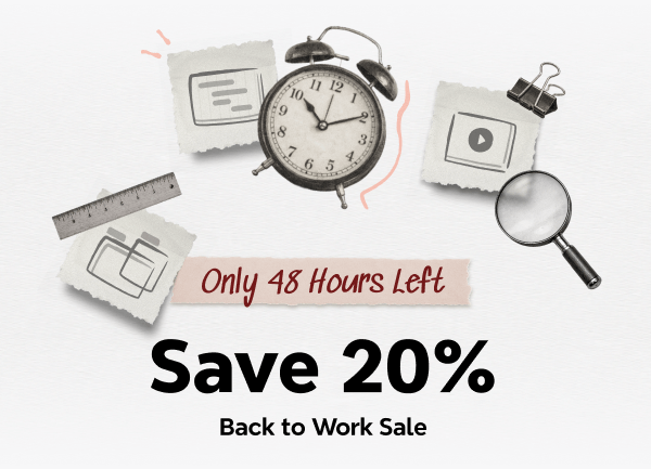 Back to Work Sale: Save 20%
