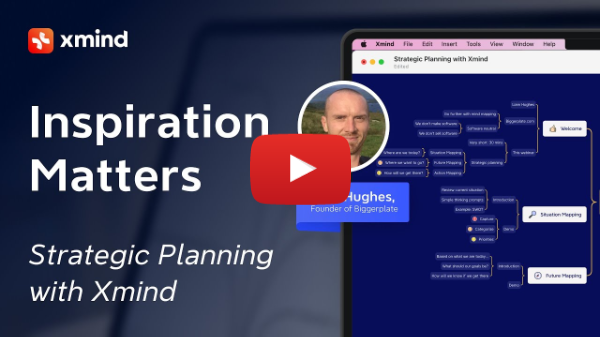 Inspiration Matters: Strategic Planning with Xmind | Webinar with Liam Hughes